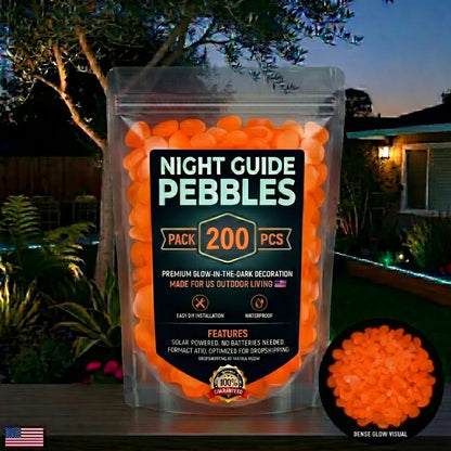 💥🌈Colorful Glow-in-the-Dark Garden Stones