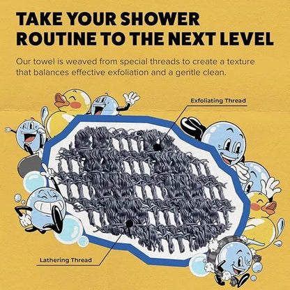 🫧Exfoliating Shower Bath Towel