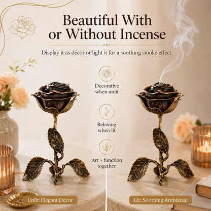 🌹💕Vintage Rose Incense Burner