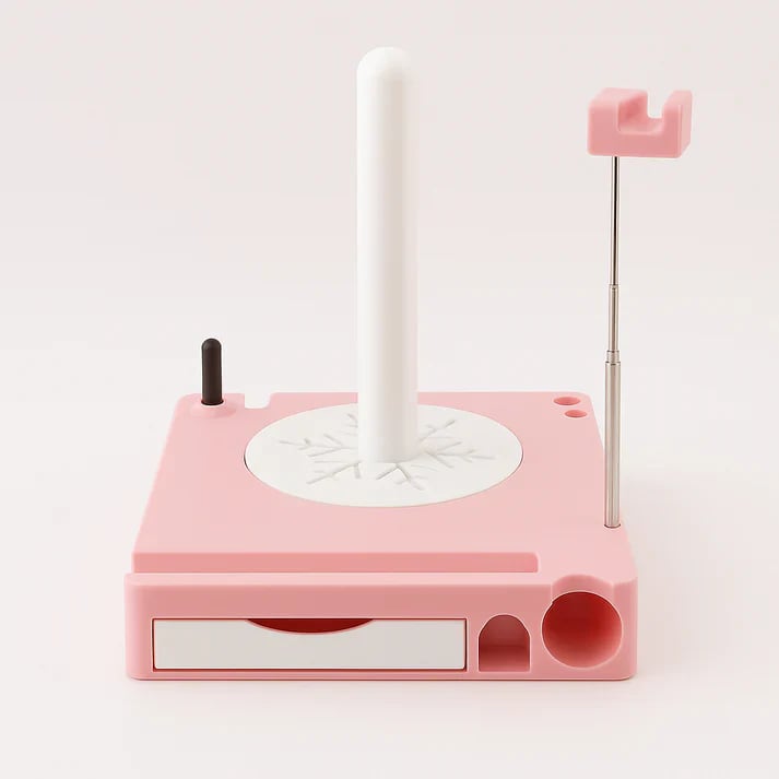 🔥Spinning Yarn Holder with Tool Storage