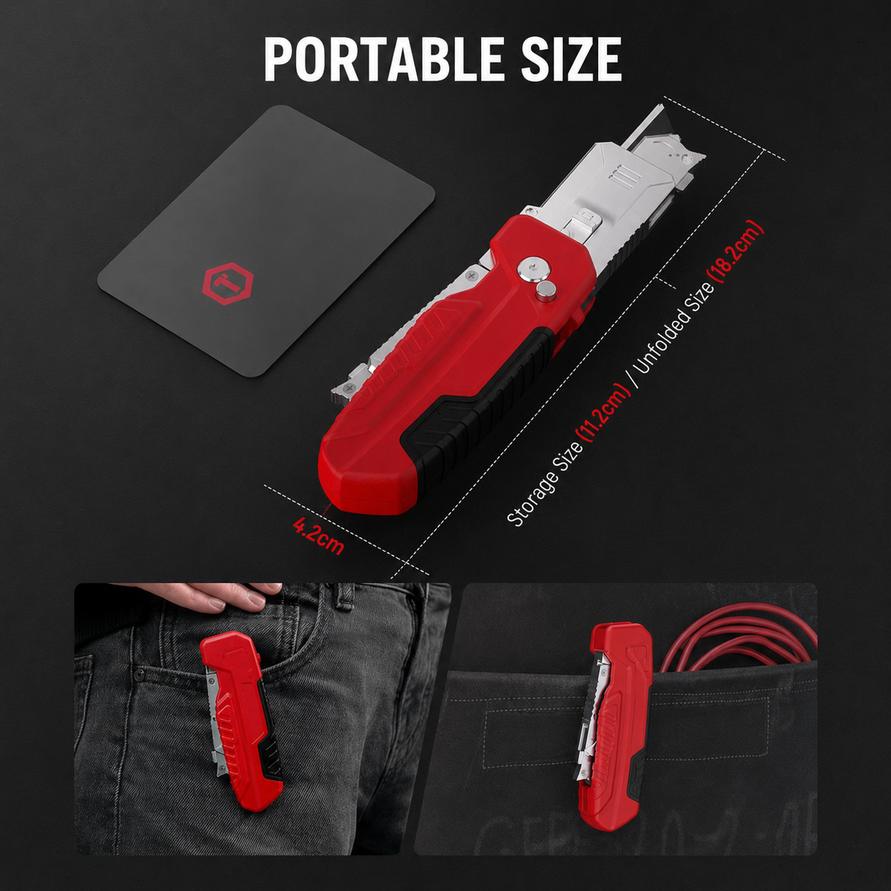 2-in-1 Knife Scraper, Foldable Knife Scraper