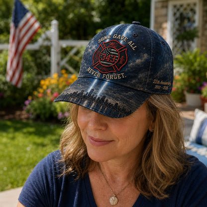 🔥Last Day 49% OFF – Never Forget 343 Memorial Cap – Embroidered Tribute Design🧢(Breathable & Lightweight Comfort & Unisex Fit)