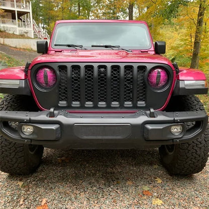 💀 Beast Eyes Mesh Car Headlight Stickers 🚘