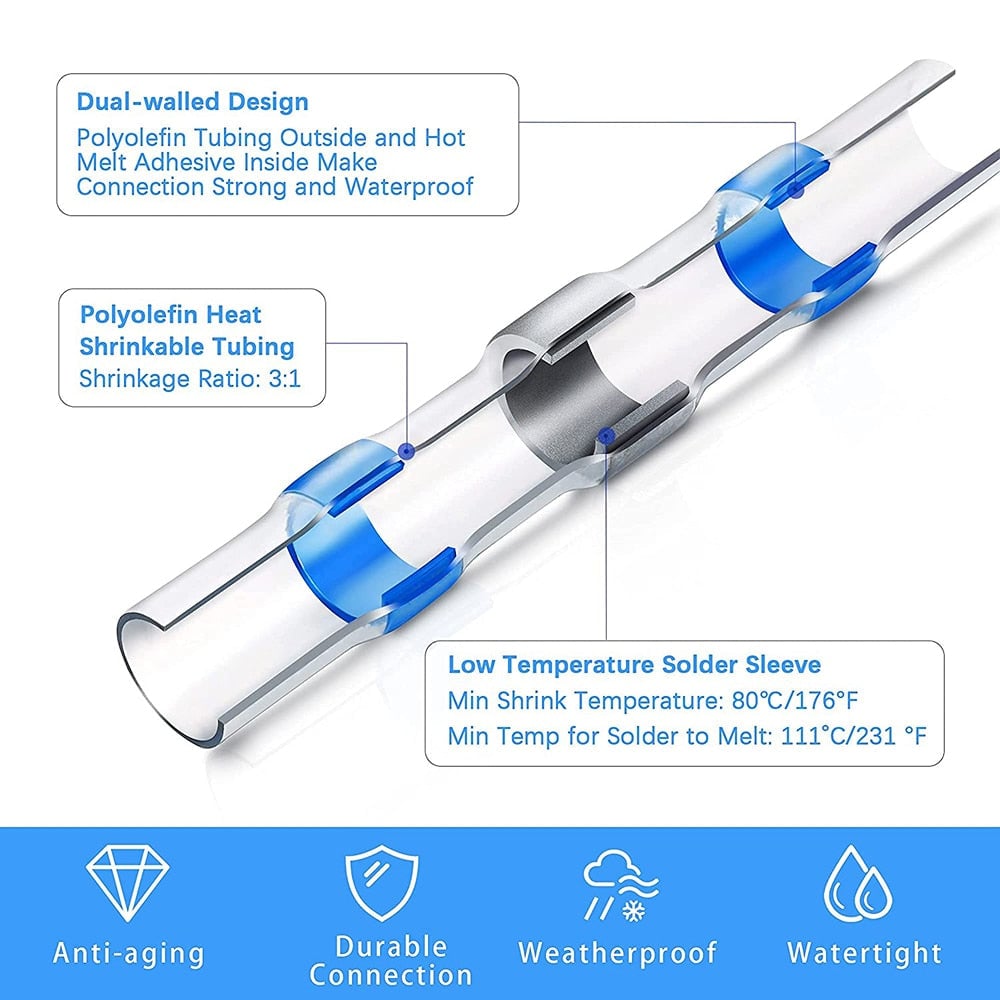 ⏰49% OFF -🔧💧Waterproof Solder Seal Wire Connectors