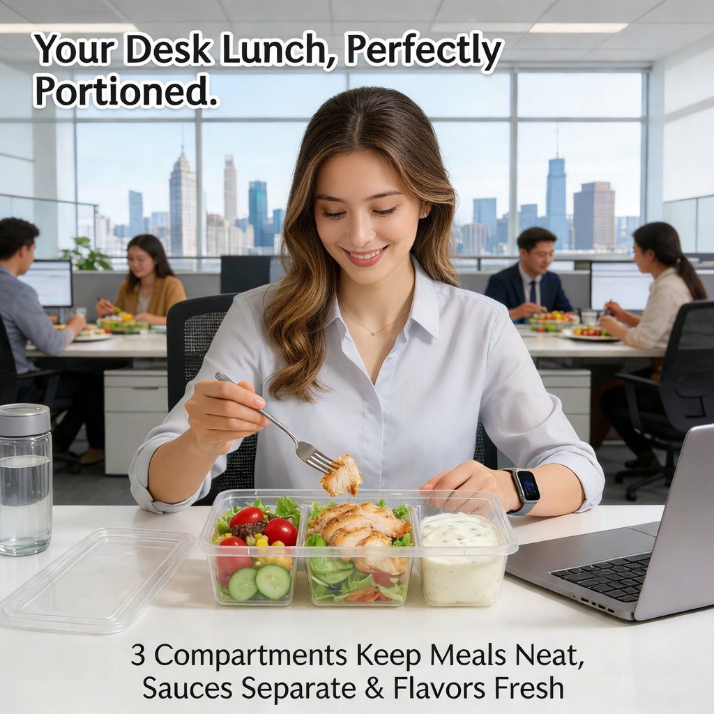 🍱 20-Pack 17 oz Small Meal Prep Containers