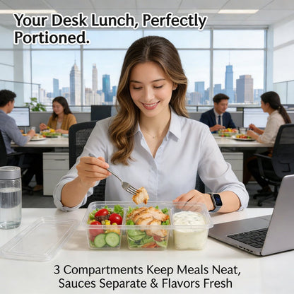 🍱 20-Pack 17 oz Small Meal Prep Containers