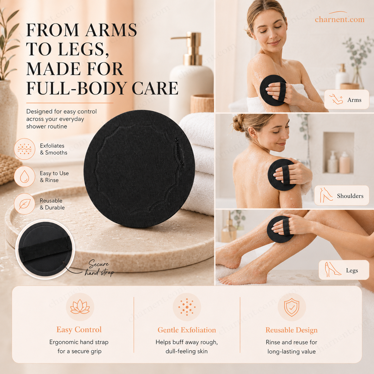🚿 No-Pain Exfoliating Bath Scrubber Glove 🧖‍♀️