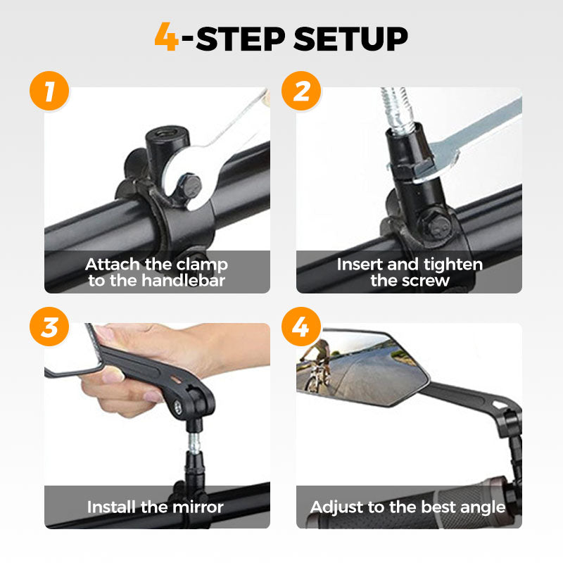 360° Rotatable Adjustable Bicycle Rearview Mirror🚴🪞