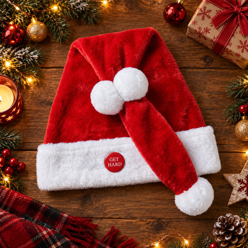 ✨🎅 Animated Naughty Santa Hat | Funny Christmas Party Hat✨
