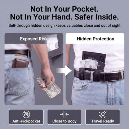 💳 Hidden Passport Pouch for Airport Days and City Exploring