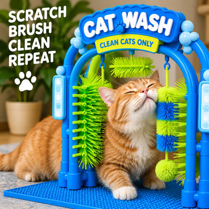 🐱 Cat Self-Grooming & Play Station