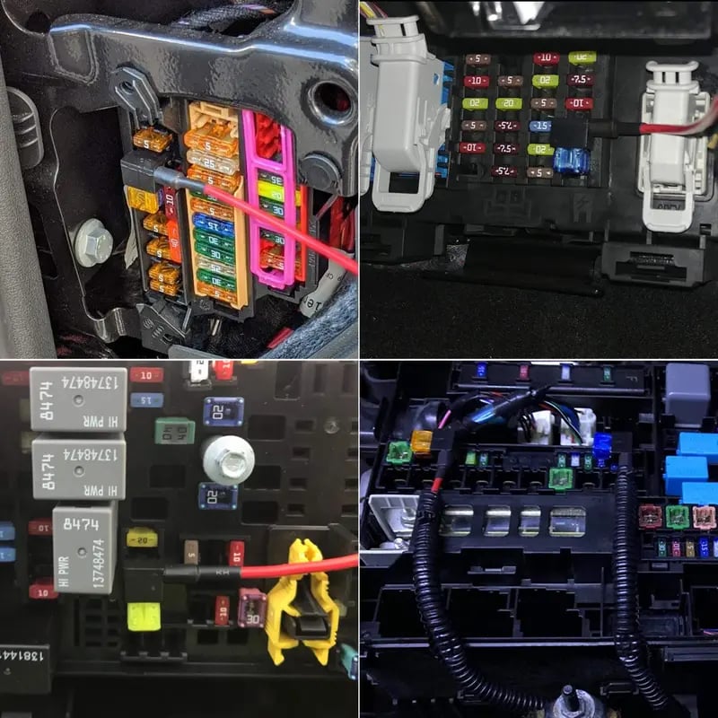 12V Add-A-Circuit Fuse Tap Kit ⚡🚗 4 Types in One Pack