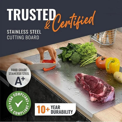 🔪 Stainless Steel Cutting Board | Hygienic, Durable & Easy to Clean