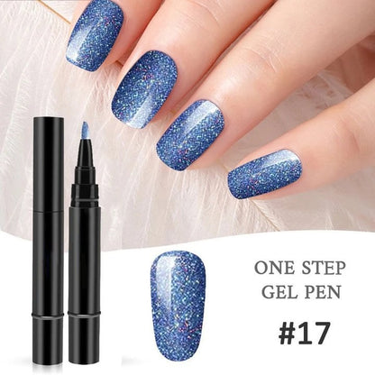💅 Limited Time Buy 1 Get 1 Free ! ✨One Step Nail Gel Pen🎨Free handheld mini UV nail lamp💡