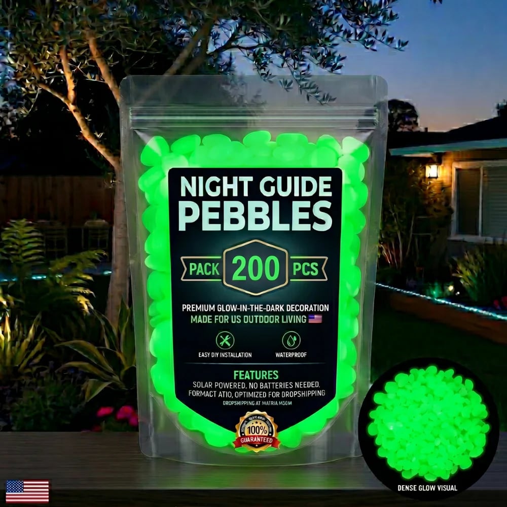 💥🌈Colorful Glow-in-the-Dark Garden Stones