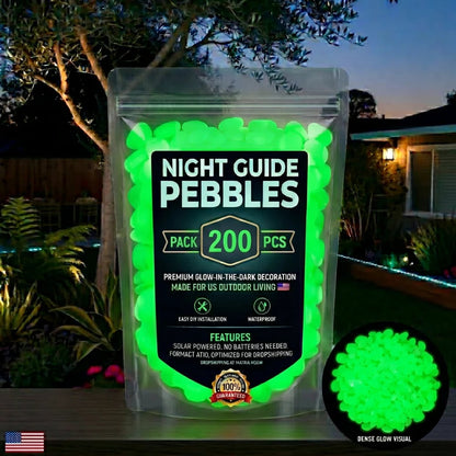 💥🌈Colorful Glow-in-the-Dark Garden Stones