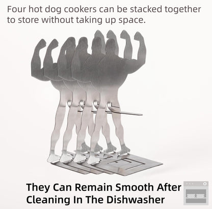 Funny BBQ Muscle Man Hot Dog Holders