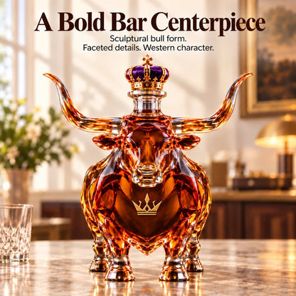 👑Western Bull Whiskey Bottle