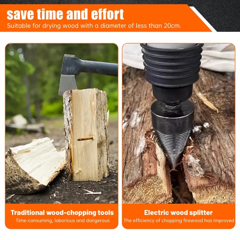 WOOD LOG SPLITTER FIREWOOD DRILL BIT