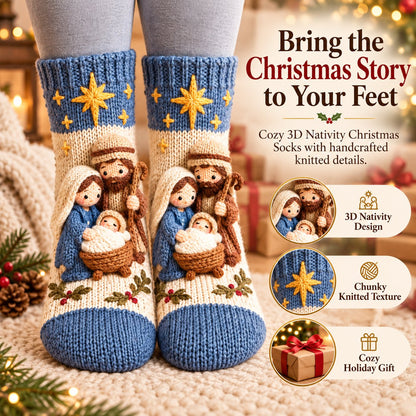 🎄Last Day 50% OFF-3D Nativity Christmas Socks