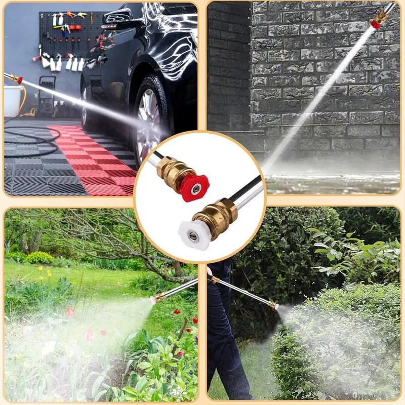 🔥LAST DAY 50% OFF - Jet Nozzle Power Washer for Garden Hose