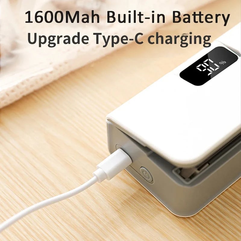 🥳2026 HOT SALE🥳💞Rechargeable Bag Sealer – No batteries needed, USB-C charging. Magnetic back for fridge storage. 6 heat settings for any bag. Keeps food fresh longer. 🧊✨