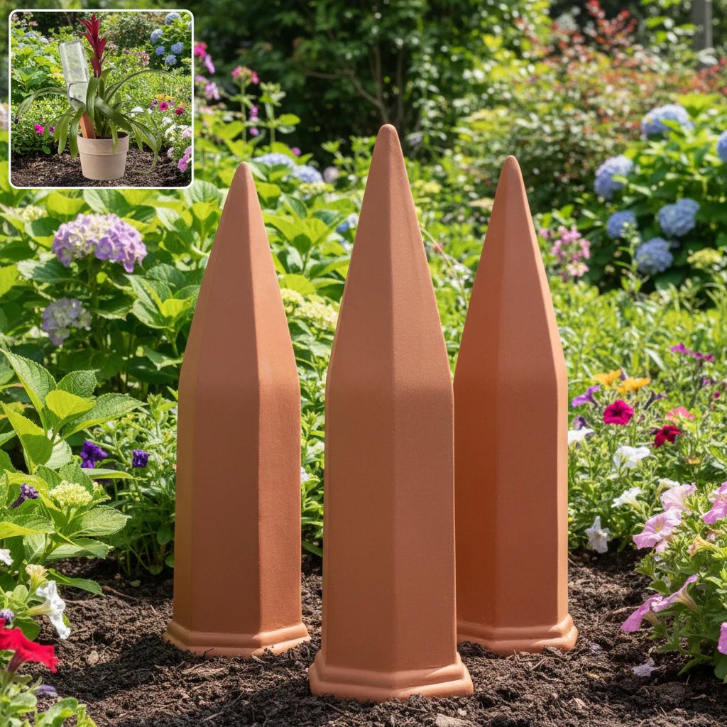 🌿💧 Ceramic Terracotta Self Watering Spikes