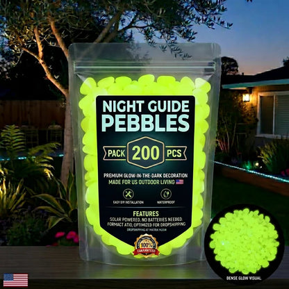 💥🌈Colorful Glow-in-the-Dark Garden Stones