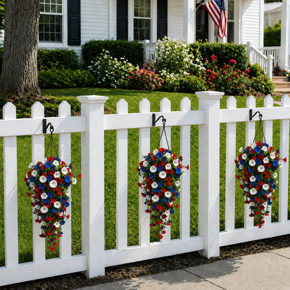 🏆Flash Sale-49% OFF⚡ 50K+ SOLD! Red, White & Blue Artificial Morning Glory Hanging Vines