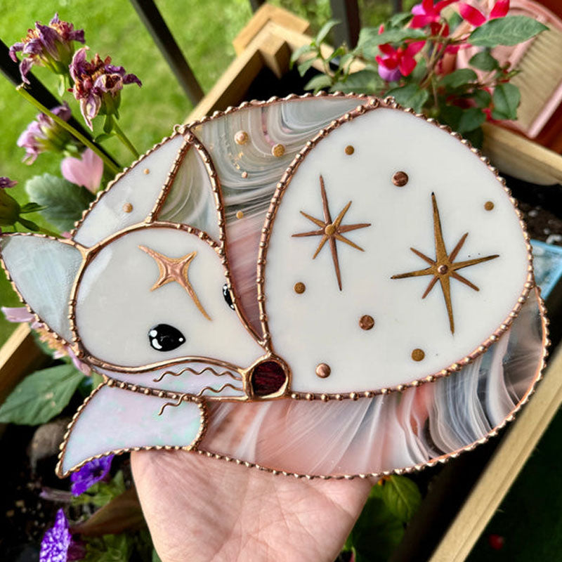 Enchanted Fairy Mouse Suncatcher – Whimsical Window Hanging Decor