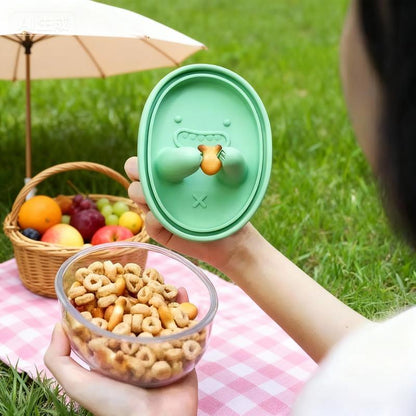 🍪No-Mess Snack Box🧤-Snack Anywhere