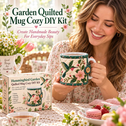 🌸Garden Quilted Mug Cozy DIY Kit
