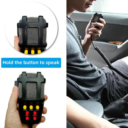 12V Power Car Exterior Sound Speaker Kit with Mic, 7-Tone Horn, Car Alarm, Loud Sound, ABS Plastic Universal Vehicle Horn Accessory, Accessories For Car, Auto Accessories
