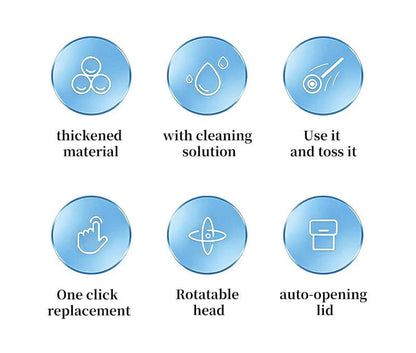 Toilet Scrubber Kit with Self-Cleaning Disposable Pads