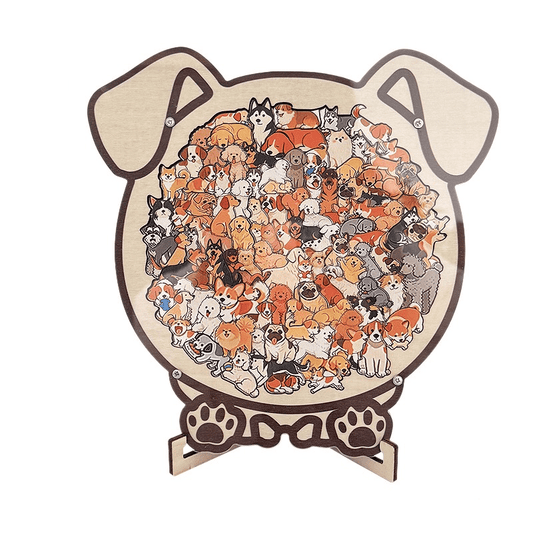 ⏳Limited-time 49% off⏰Multi Color Animal Shaped Wooden Jigsaw Puzzle🐾