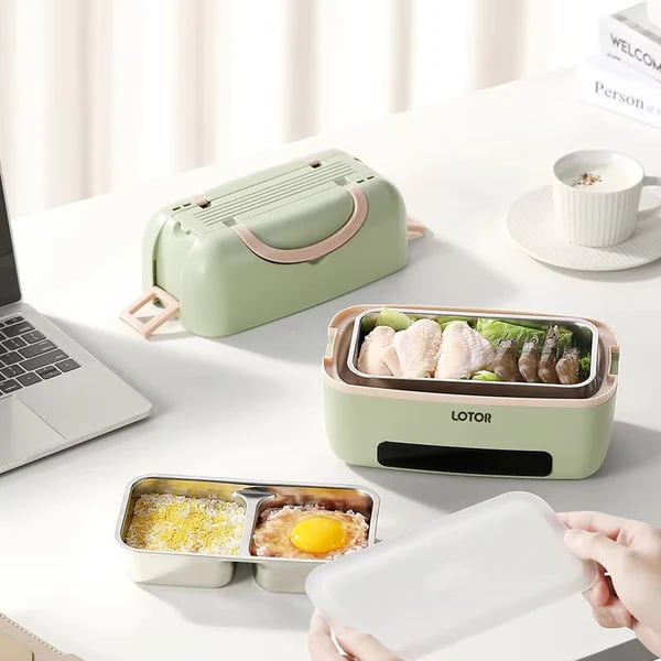 🔥Hot Sale 49% OFF🔥1.2L Portable Electric Lunch Box with Double-Layer