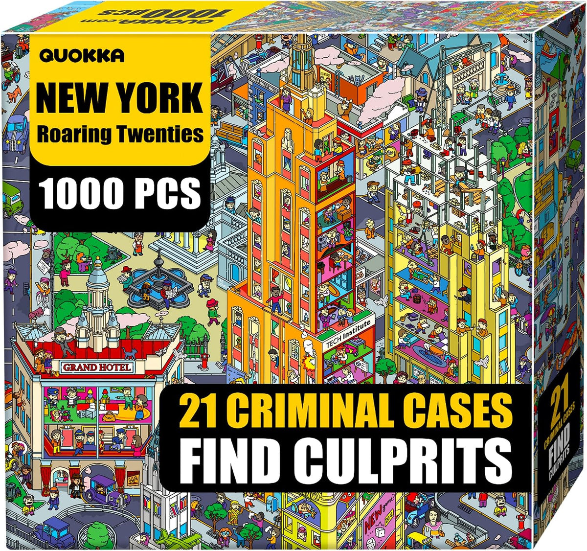⏳ Last Day 49% OFF – 🕵️ Detectives: New York 1000-Piece Seek & See Puzzle | Build the Crime Scene & Hunt for Hidden Clues 🗽