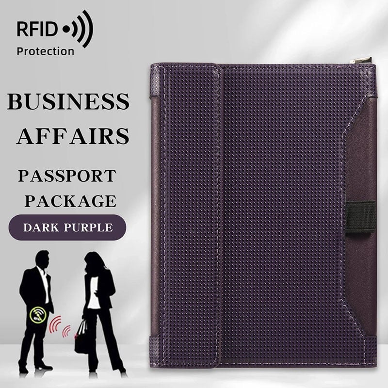 RFID Travel Wallet - Passport Holder & Travel Organizer