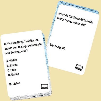 🎶Lyrically Correct Pop Quiz 90s & 2000s Edition Music Trivia Game