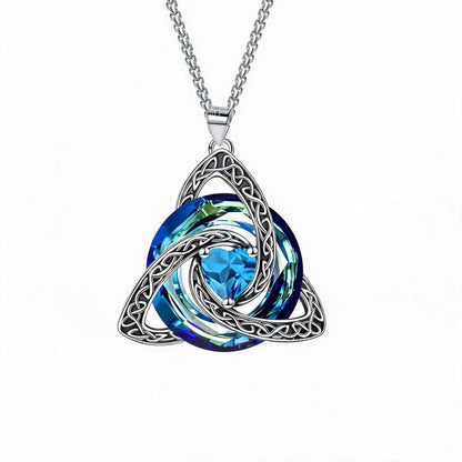🔥last Day 49% Off - ✝️birthstone Celtic Trinity Knot Necklace ✨