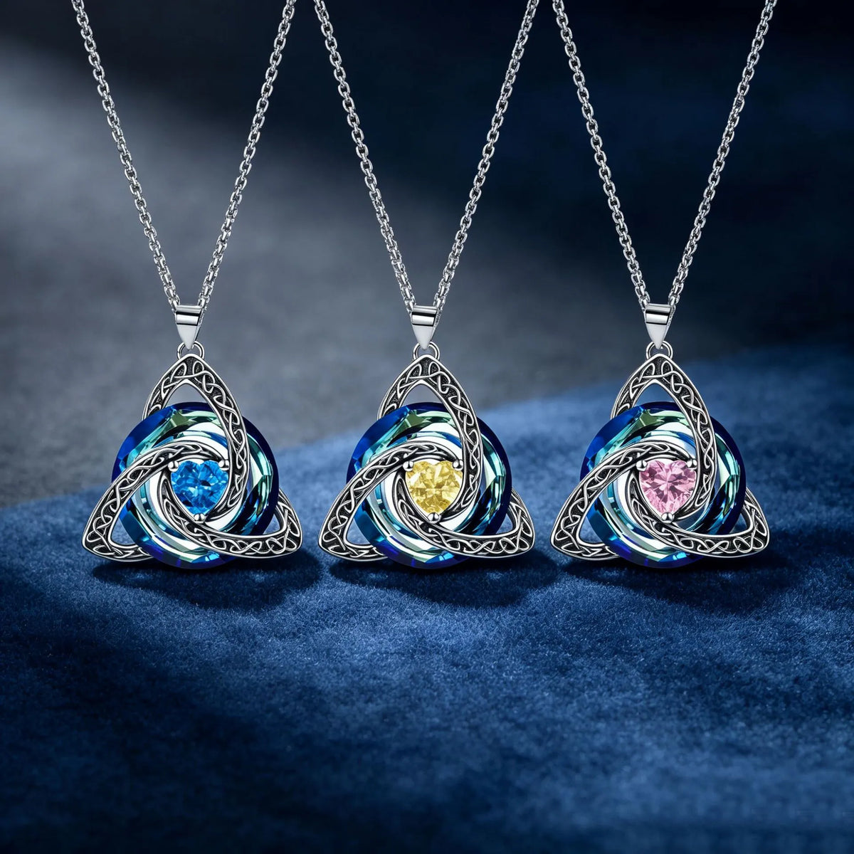 🔥last Day 49% Off - ✝️birthstone Celtic Trinity Knot Necklace ✨