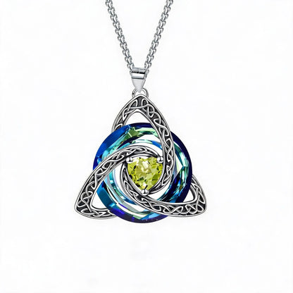🔥last Day 49% Off - ✝️birthstone Celtic Trinity Knot Necklace ✨