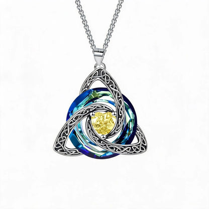 🔥last Day 49% Off - ✝️birthstone Celtic Trinity Knot Necklace ✨