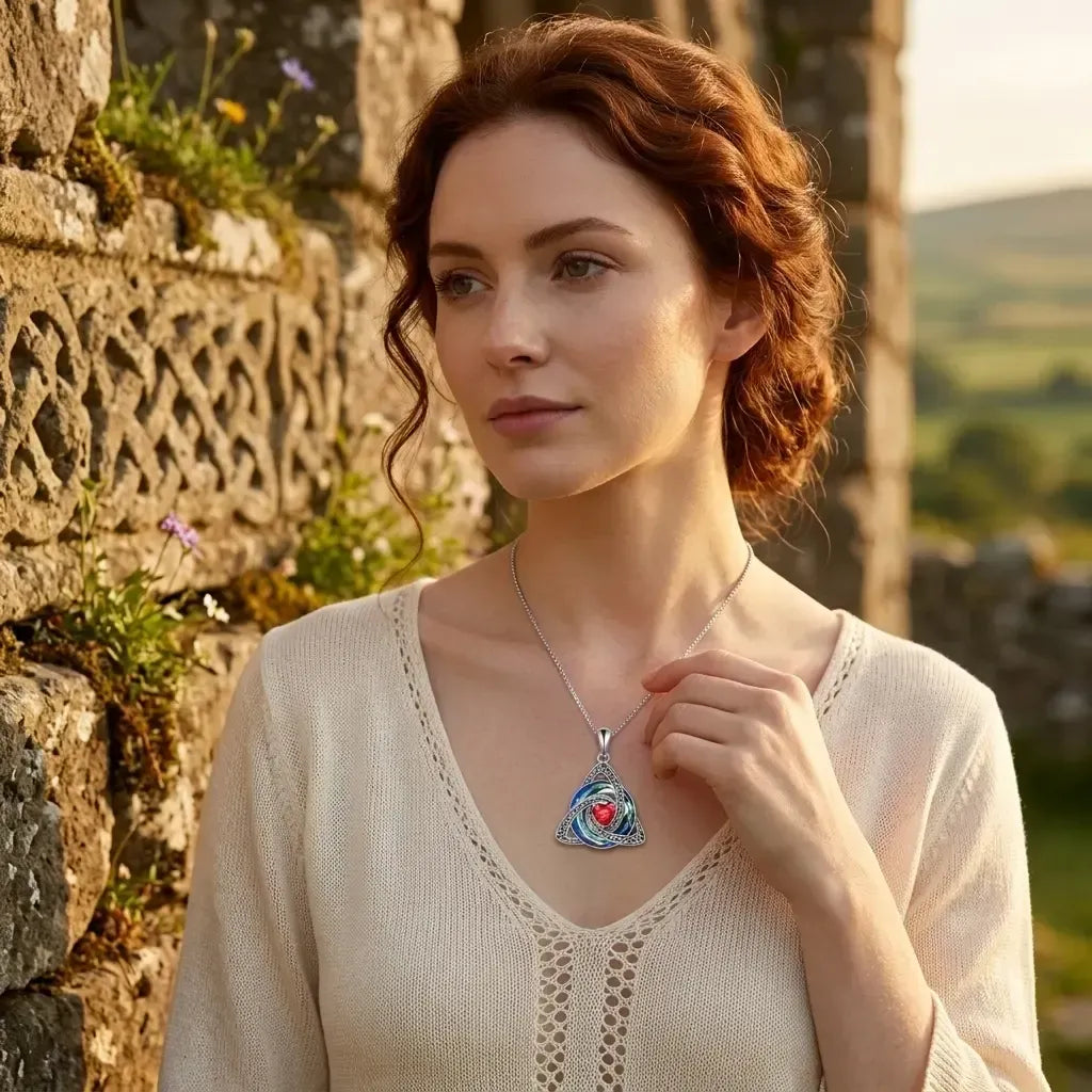 🔥last Day 49% Off - ✝️birthstone Celtic Trinity Knot Necklace ✨