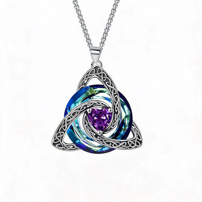🔥last Day 49% Off - ✝️birthstone Celtic Trinity Knot Necklace ✨