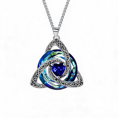🔥last Day 49% Off - ✝️birthstone Celtic Trinity Knot Necklace ✨