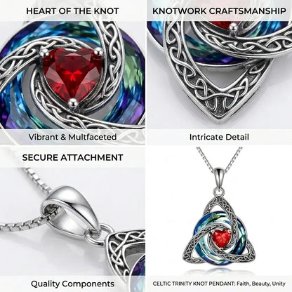 🔥last Day 49% Off - ✝️birthstone Celtic Trinity Knot Necklace ✨