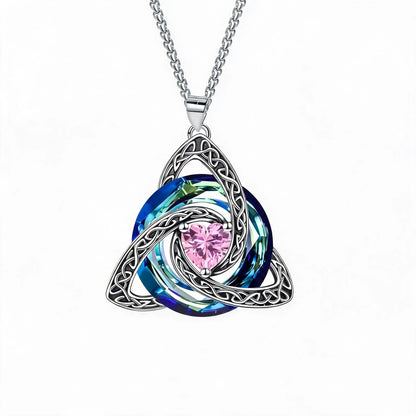 🔥last Day 49% Off - ✝️birthstone Celtic Trinity Knot Necklace ✨