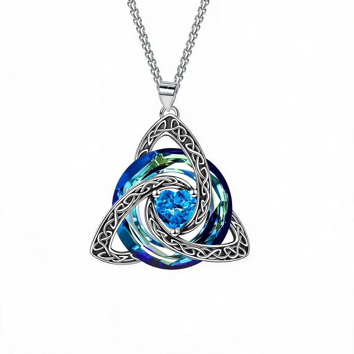🔥last Day 49% Off - ✝️birthstone Celtic Trinity Knot Necklace ✨