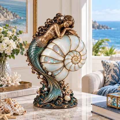 ✨ Moon Tide Mermaid Nautilus Lamp🐚✨